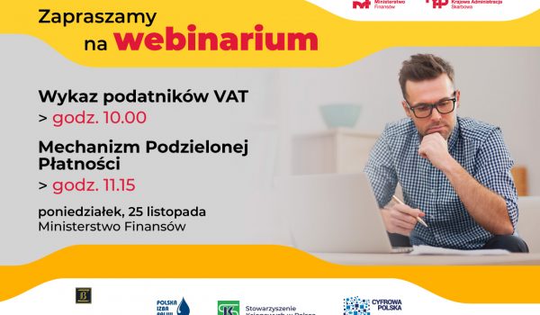 Webinaria nt. wykazu podatników VAT i MPP
