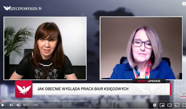 Obejrzyj wywiad  w „Rzecz o prawie”- Bożena Wilk o koronawirusie...
