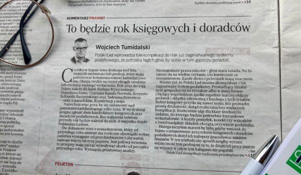 Wojciech Tumidalski w komentarzu prawnym dla "Rzeczpospolitej"