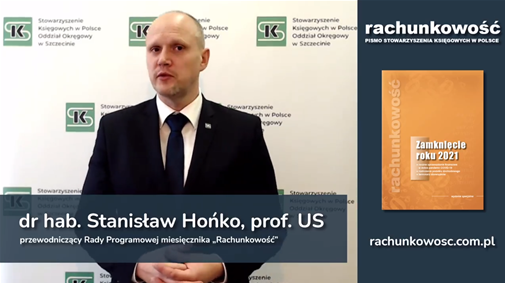 dr hab. Stanisław Hońko, prof. US prezentuje "Zamknięcie roku 2021"
