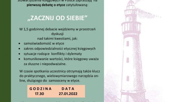 Zapraszamy Państwa na Pierwszą Debatę o Etyce w Rachunkowości - 27 stycznia 2022 r.