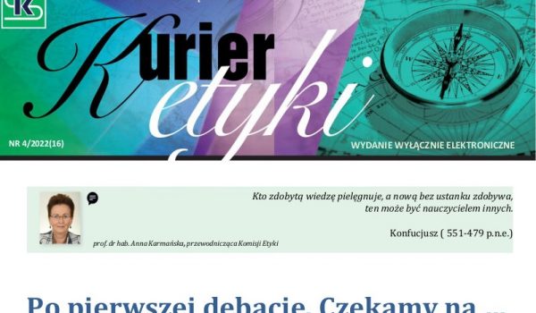 Prof. Elżbieta Mączyńska-Ziemacka zaprasza na orbitę holistycznego patrzenia na kwestie etyczne...