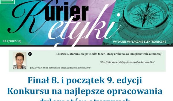 Kurier etyki nr 7 o Konkursie na najlepsze opracowania dylematów etycznych