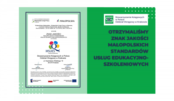 Znak Jakości MSUES dla O/O w Krakowie SKwP