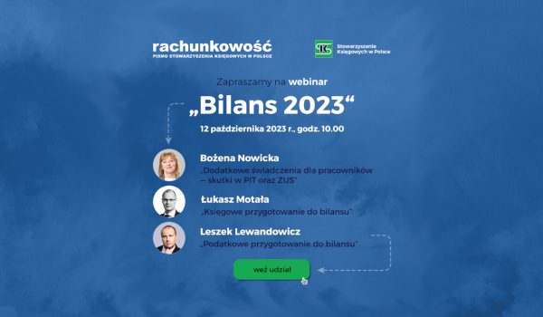 Zaczynamy o godz. 10.00 – Bilans 2023!