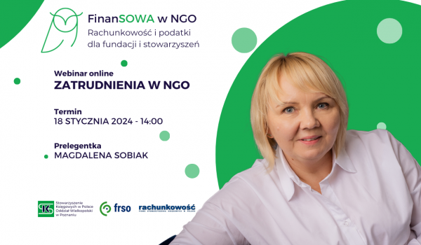 FinanSOWA w NGO – Rachunkowość i podatki dla fundacji i stowarzyszeń