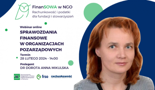 FinanSOWA w NGO – Rachunkowość i podatki dla fundacji i stowarzyszeń